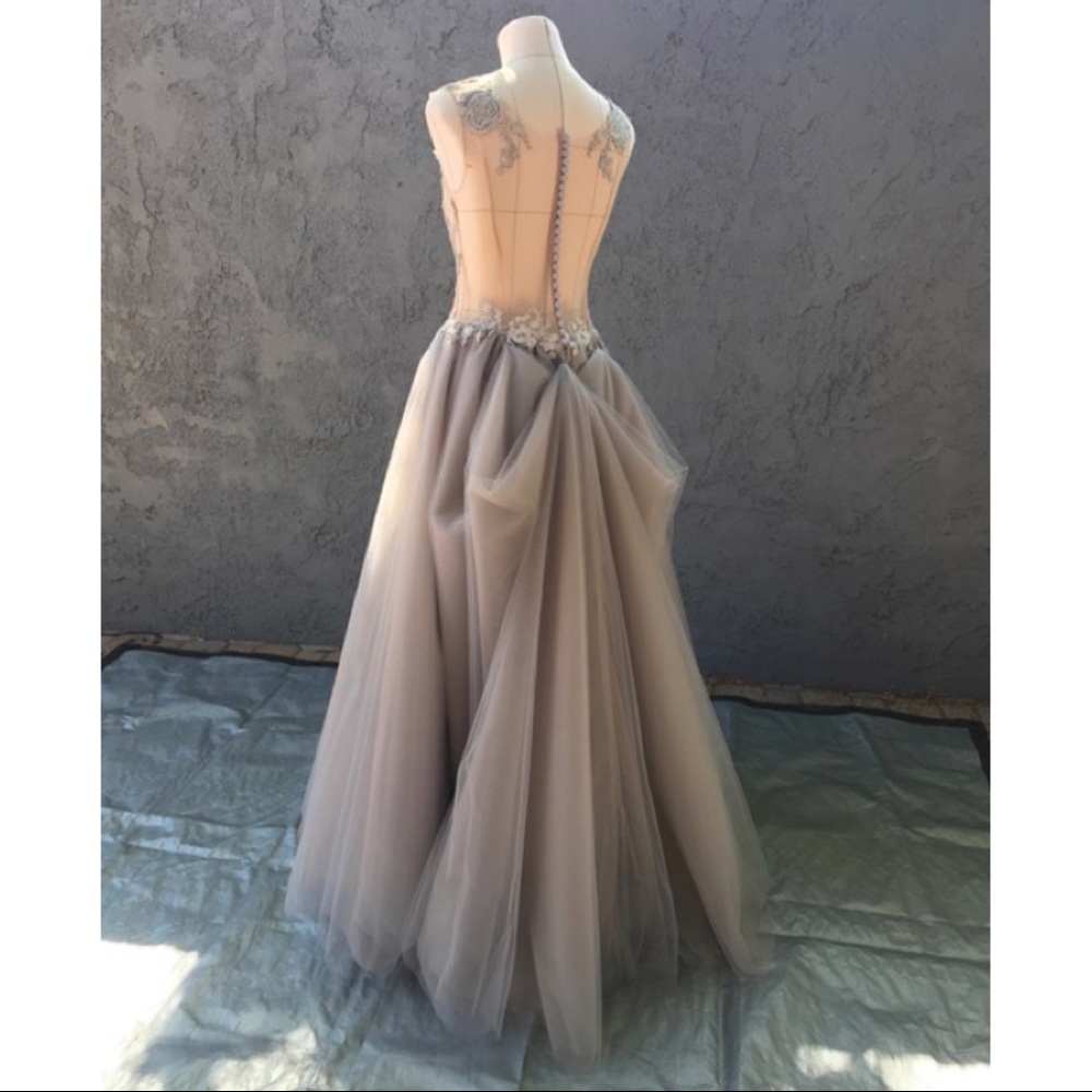 Tulle Sheer Lace Wedding Gown NEW